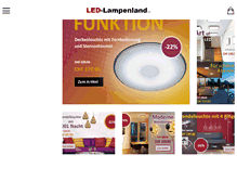 Tablet Screenshot of led-lampenland.ch